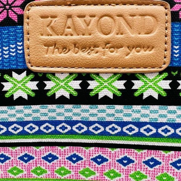 Kayond Multicolor Patterned Laptop Bag - Picture 2 of 10